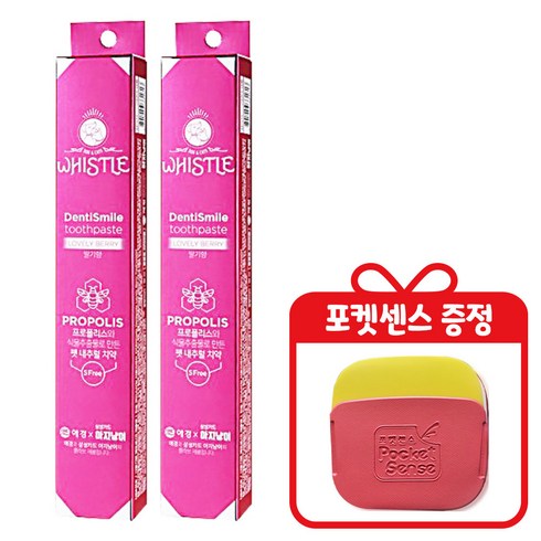2023년 가성비 최고 강아지치약 - 휘슬 덴티스마일 러블리베리 반려동물 치약 딸기향, 2개, 50ml