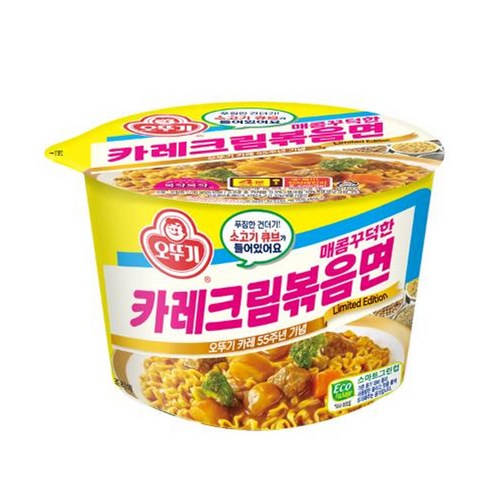 카레크림볶음면 - 오뚜기 카레크림볶음면 용기, 12개