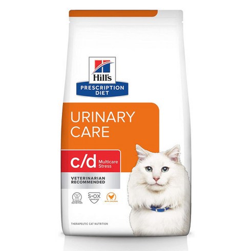힐스 c/d 멀티케어 스트레스 반려묘용 건사료(치킨) 3.85kg - 힐스 cd