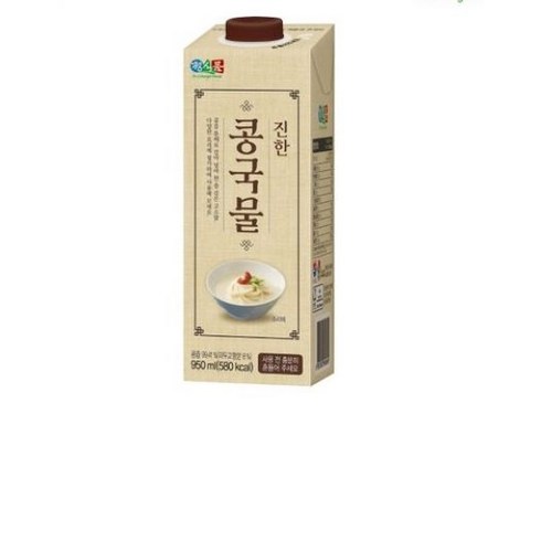 진한 콩국물 오리지널5팩야채육수2팩 - 간단요리사 진한 콩국물, 950ml, 18개