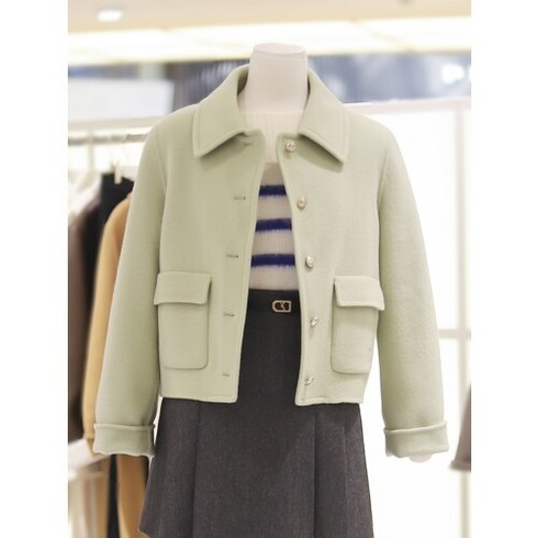 주크 (행사) [주크] 캐시미어플랩숏코트 (Z234MSG152)