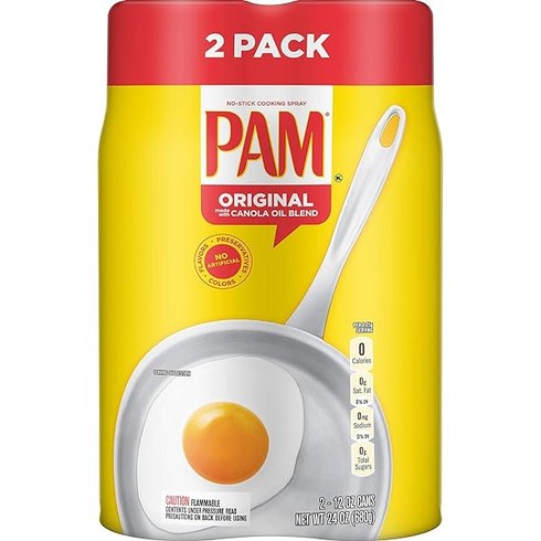 팜쿠킹오일스프레이 - PAM 팸 오리지널 쿠킹 오일 스프레이 2팩 세트, 2개, 340ml