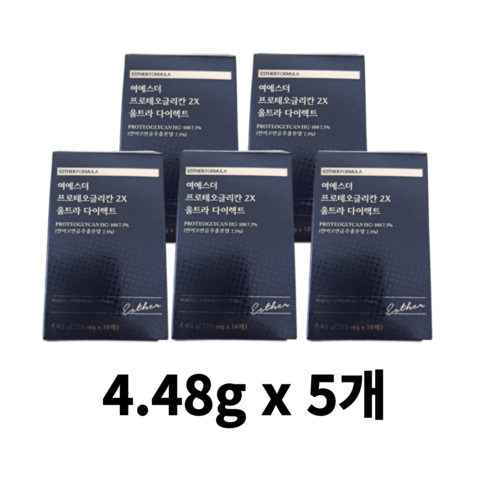 여에스더 프로테오글리칸 2X 울트라 다이렉트 20박스  - 여에스더 프로테오글리칸 2X 울트라 다이렉트 20주분, 22.4g, 5개