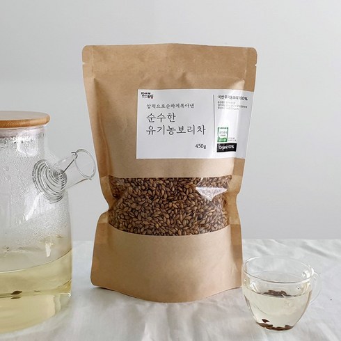 질마재농장 - 질마재농장 국산100 순수한 유기농보리차 450g 아기보리차, 1개