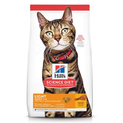 힐스 사이언스 다이어트 고양이 어덜트 라이트, 치킨, 2kg, 1개