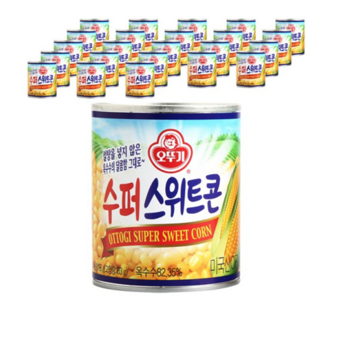 슈퍼스위트콘 - 오뚜기 수퍼 스위트콘 통조림, 198g, 48개