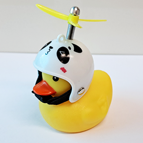 러버덕 풀세트 41종 오리벨 후미등 바이크 자전거 오토바이후미등 헬멧 프로펠러 어린이집 유치원 생일답례품, 17.팬더덕, 1개