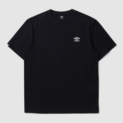 [국내백화점판] UMBRO 엄브로 24년신상 에센셜 스몰로고 반팔 티셔츠 (블랙)