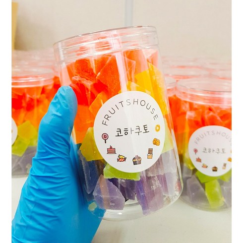 수제 코하쿠토 보석사탕 고급젤리, 코하쿠토 4가지맛 혼합 330g, 330g, 1개