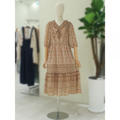 써스데이아일랜드 프릴 보더 원피스 (T226MOP133WW)(3075048) 백화점