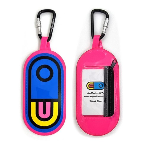 2023년 가성비 최고 airblaster - 에어블라스터 AIRPILL LOGO 에나멜 시즌권케이스 Pink / Blue