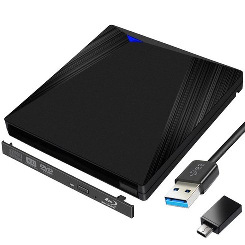 블루레이ODD 외장 리핑 4K 재생 플레이어 블랙 블루 레이 플레이어 케이스 유형 C USB3.1 + USB 3.0 SATA 1, 02 12.7MM Blu-ray