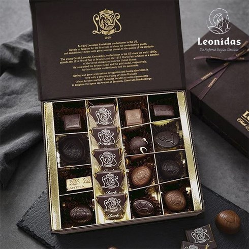 2024년 가성비 최고 레더라초콜릿 - 레오니다스 100년 전통 벨기에 수제초콜릿 컬렉션 17P+쇼핑백/ Leonidas Belgium Handmade Chocolate Gift Set 17P, 1개