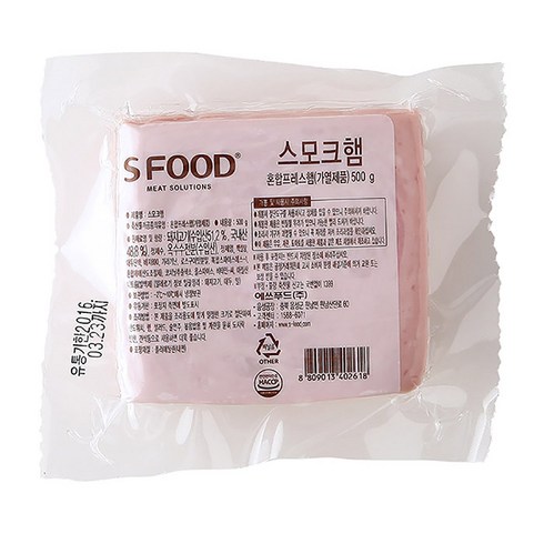 에스푸드스모크햄 - 에쓰푸드 스모크햄 500g, 1개