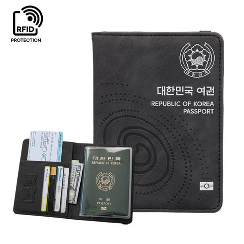 여행용지갑 - 올저니 해킹방지 여권케이스 투명 여권케이스 포함