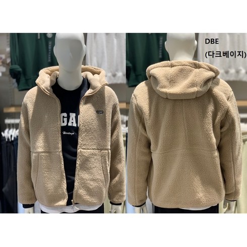 [폴햄] PHC4TC3500 남여공용 겨울 3컬러 플리스 후드 집업