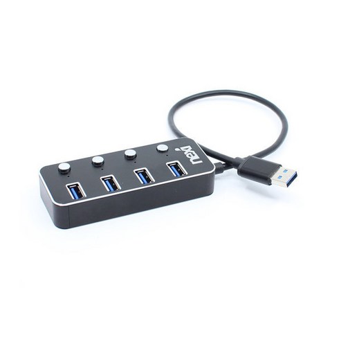 리버네트워크 NEXI(넥시) NX-UH3004B NX626-1 USB허브 블랙메탈 (USB3.0 4포트 무전원), 1개