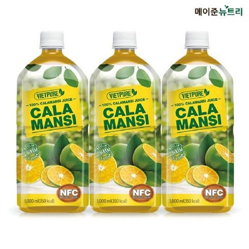 비엣퓨어100% 깔라만시주스 1 000ml*15병, 1개, 1L, 15개