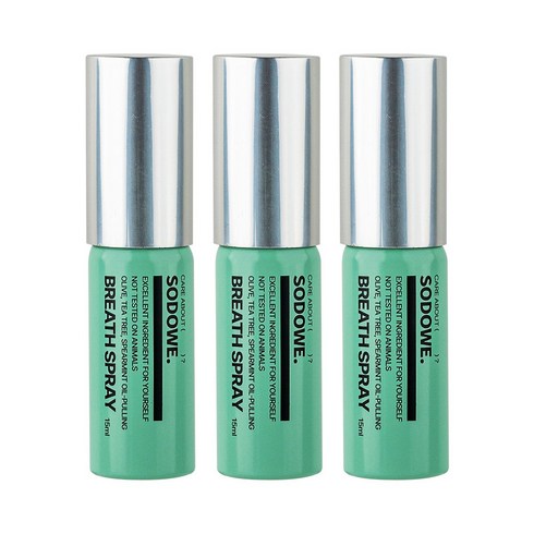 쏘두위 구강 스프레이 (애플민트향) 15ml x 3개