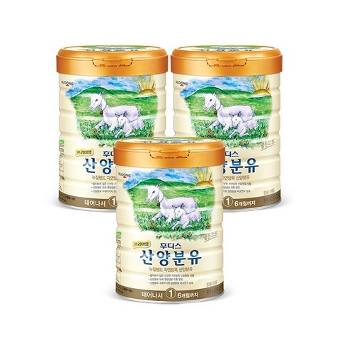 후디스산양분유400 - 일동후디스 프리미엄 산양분유 1단계, 800g, 3개