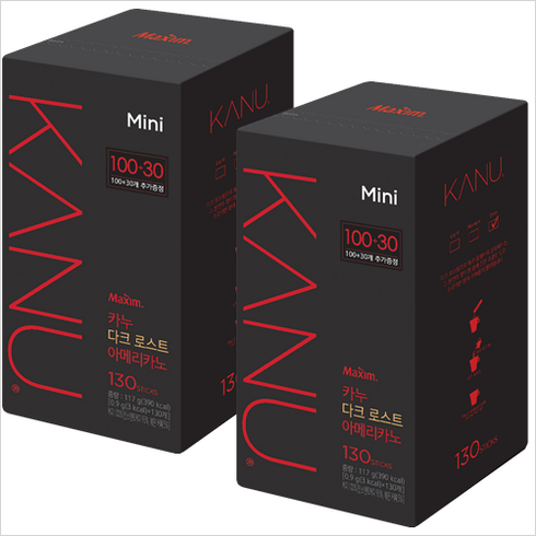 카누 - 카누 다크로스트미니 100T+30T * 2개 260T, 130개입, 900mg