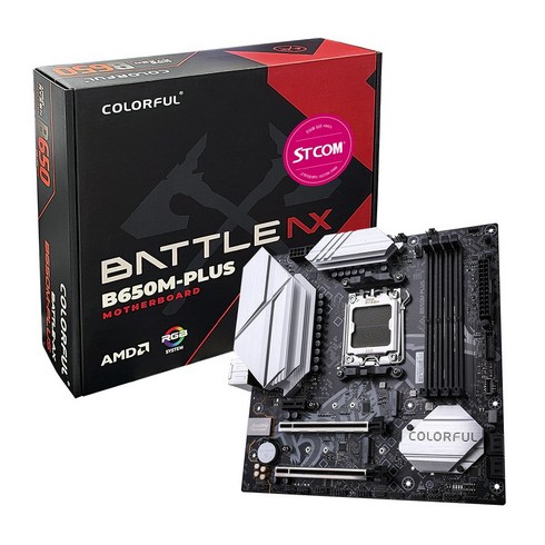 b650m박격포 - COLORFUL BATTLE-AX B650M-PLUS V14 STCOM 메인보드 컬러풀 가성비 컴퓨터 AMD PC