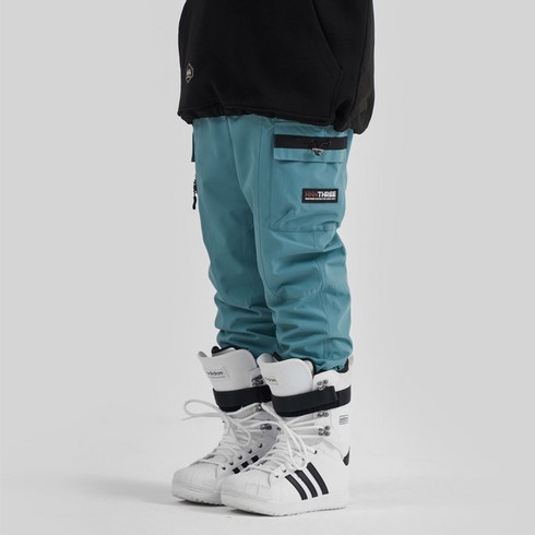 2023년 가성비 최고 엔쓰리조거팬츠 - 엔쓰리 2223 NNN CAGO JOGGER PANTS BLUE 스노우 보드복 조거 팬츠