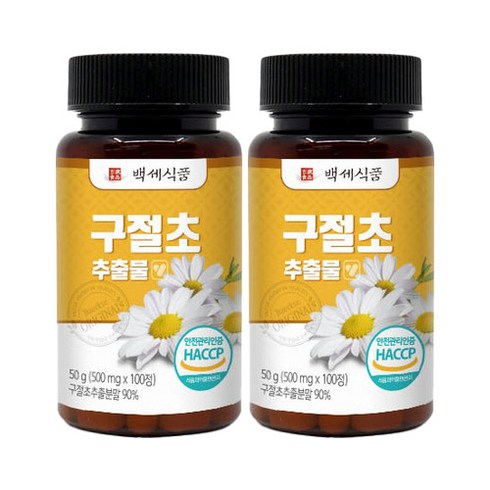 구절초 - 구절초 추출물 정 500mg 100정 HACCP, 2개