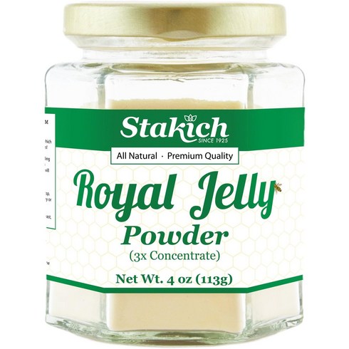 로얄젤리Stakich Royal Jelly Powder 3X Concentrate 4ounce, 113g, 1개