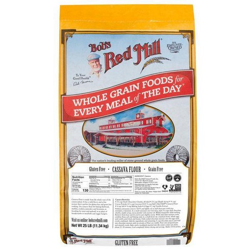 밥스레드밀 카사바 가루 11.34kg 대용량 Bob's Red Mill Cassava Flour, 1통