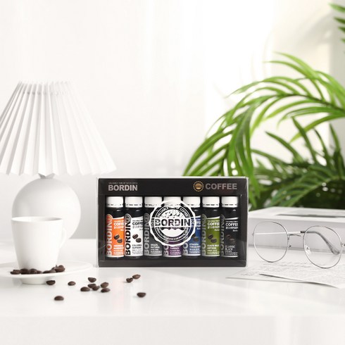 [보르딘] 차가운 한방울의 매력 콜드브루 7종set 액상커피 커피선물 답례품 선물세트 직장동료선물, 1.best7