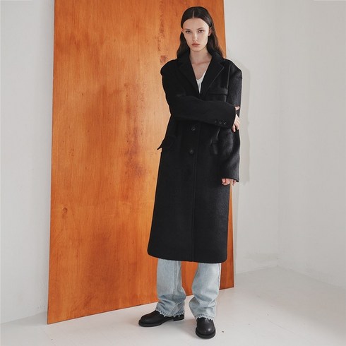 더베를린 HAIRY WOOL LONG COAT 2COLOR