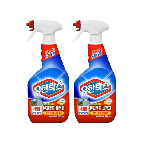 유한양행 [본사직영] 유한락스 레인지후드 세정제 500mL, 2개