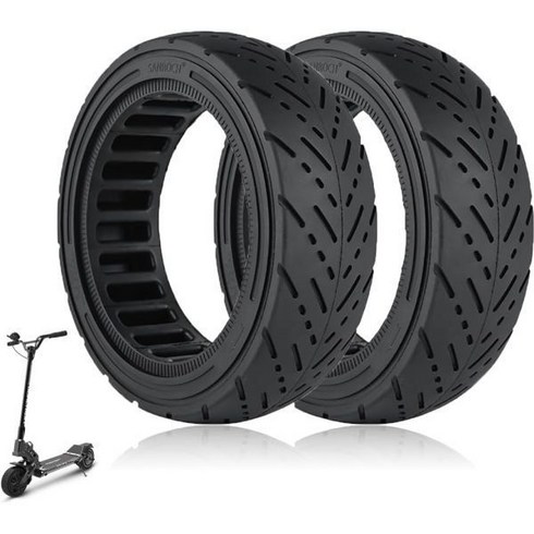 듀얼트론 미니 스피드웨이 레거프로 스쿠터용 8.5인치 스쿠터 솔리드 타이어 8.5x2.5 전기 8.5x38 12 x2.5 오프로드 전후륜 교체블랙 2팩, Black/ 2 pack