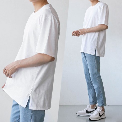 위드썸띵 2장묶음 덤블워싱 레이어드 반팔티