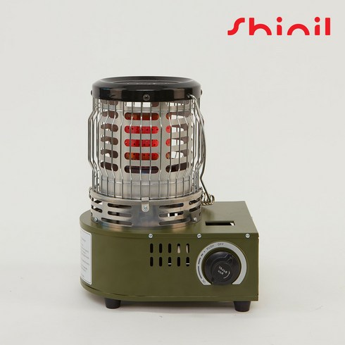 2023년 가성비 최고 신일가스난로미니 p220hs 갓센배송무료 - 신일 가스난로 캠핑 히터 소형 미니 휴대용 야외용 부탄 난로 SCG-P220HS, SCG-P220HS(카키), 1개