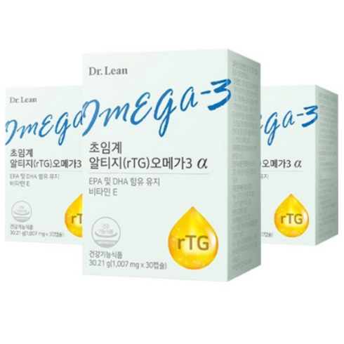닥터린 초임계 알티지 rTG 오메가3 알파 30.21g, 30정, 6개
