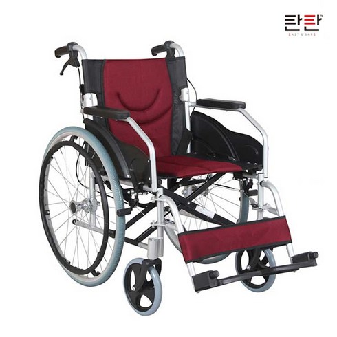 탄탄 경량 알루미늄 수동 휠체어 고급형 발받침 분리, 1개, WYK868LAJ