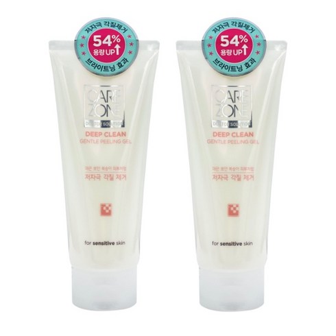 1+1 케어존 딥클린 젠틀 필링젤 200ml + 200ml, 2개