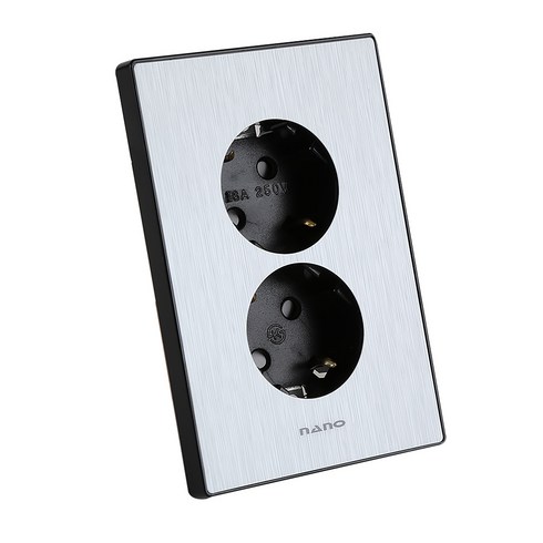 2023년 가성비 최고 enyanovau - 나노 아트2 블랙 2구 콘센트, 1개