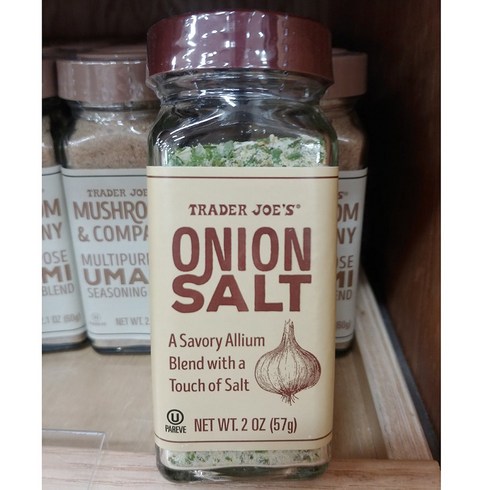 Trader Joe's Onion Salt 트레이더 조 양파소금 2oz(57g) 6팩, 6개