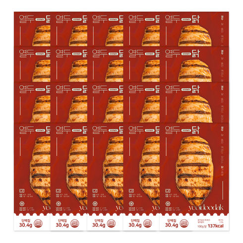 [열두닭] 오븐으로만 조리한 닭가슴살 오리지널 훈제맛, 100g, 50개