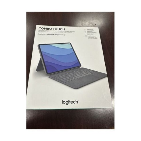 [관부가세포함] 12.9인치 아이패드 프로 5~6세대용 로지텍 콤보 터치 키보드 케이스 - 옥스포드 그레이