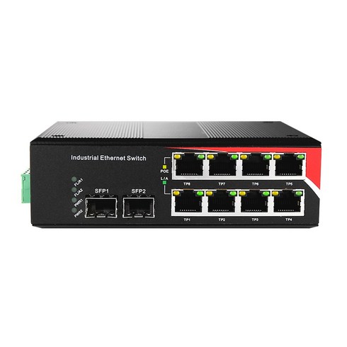 넥스트유 POE1528GDT 2포트 기가비트 SFP / 8포트 기가 TP POE 광 스위치 / 포트당 30W 전력공급 / PD 지원