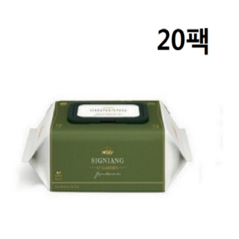 시그니앙오가든 - 시그니앙 오가든75g 엠보 20팩 캡형 아기물티슈 72매, 20개, 단품없음