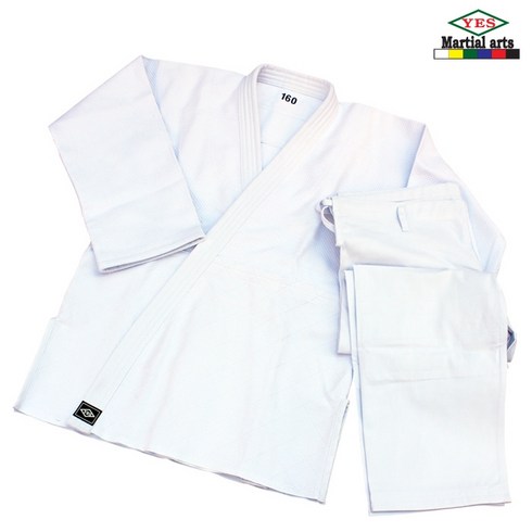 YES 연습용유도복 백색(백띠포함) 국내산원단 착용시 편안함 유도복