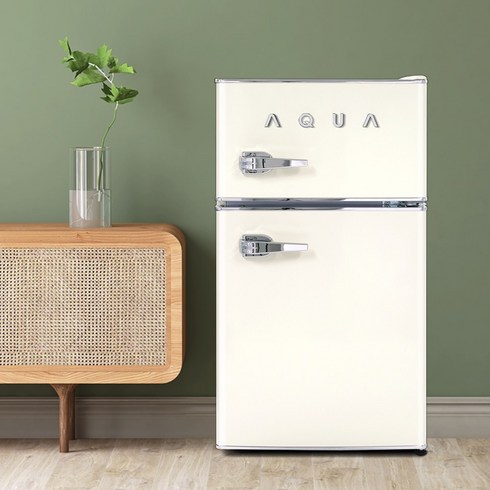 하이얼 아쿠아 ART82MDCLI 미드센츄리모던 소형 레트로 냉장고 82L 방문설치, 단품