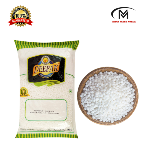 DEEPAK White Sabudana (Sago / Tapioca) 500g 사부다나 사고펄 1개