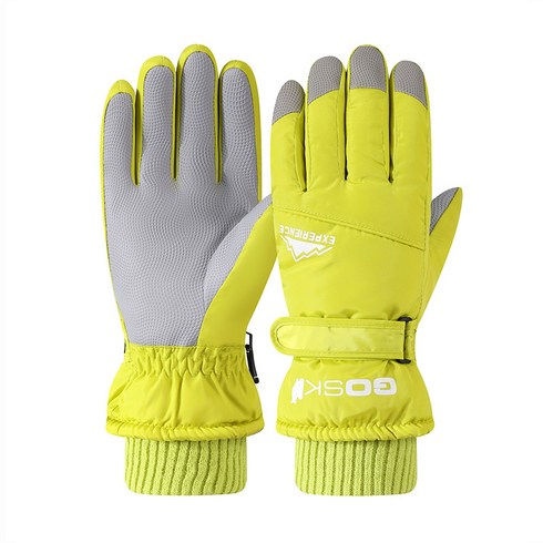 2023년 가성비 최고 프리쉽스키장갑 - 스멜모리 스마트터치 남녀공용 방수 방한 스키장갑 보드장갑, 연두형광(여성용)