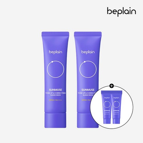 [2개/혼합자차]선뮤즈 톤업 & 코렉팅 선크림 50ml+톤업 선 10ml 2개, 없음